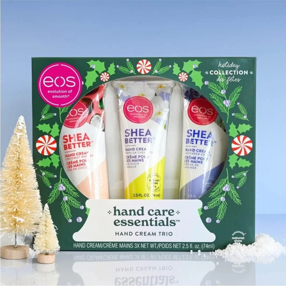 🆕 EOS Hand Care Essentials, Hand Cream Trio Coconut, Vanilla Cashmere & Lavender